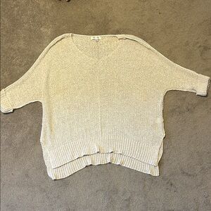 Women's Oversized Cream Sweater